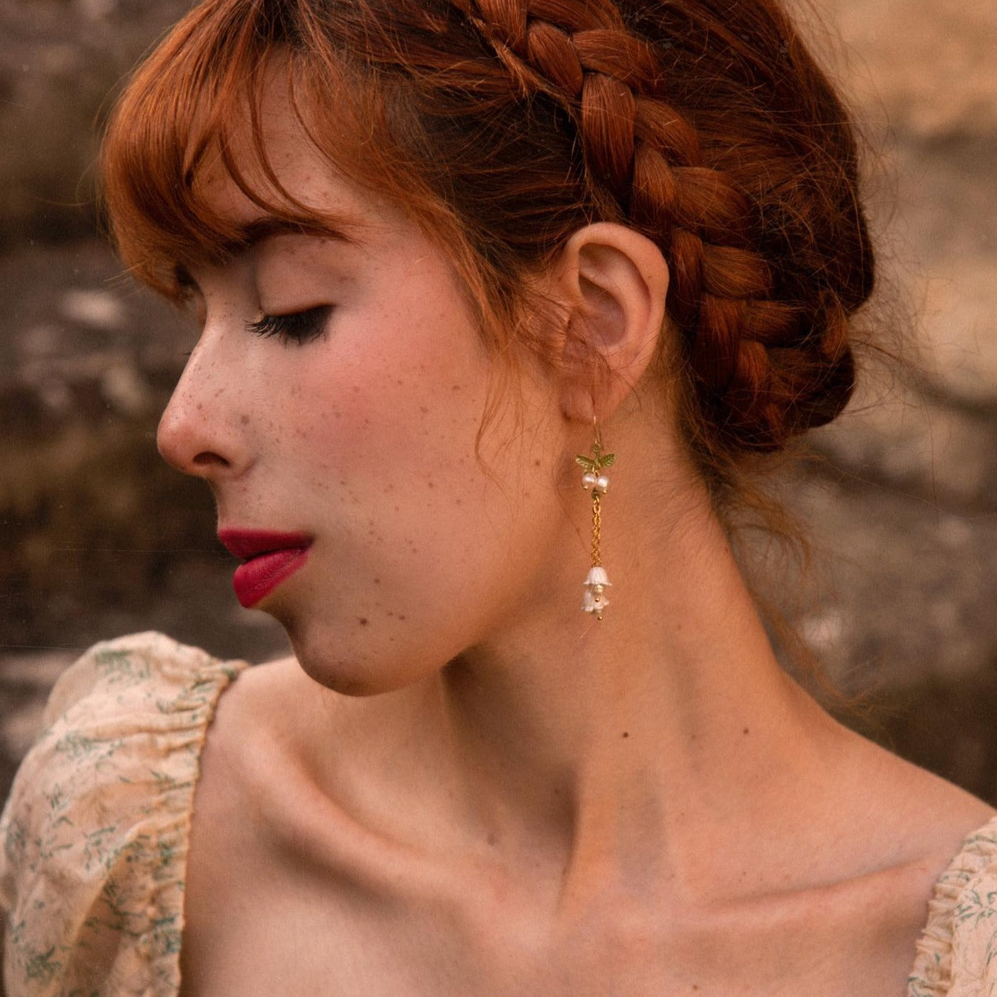 Lily Of The Valley Tassel Nature Earrings