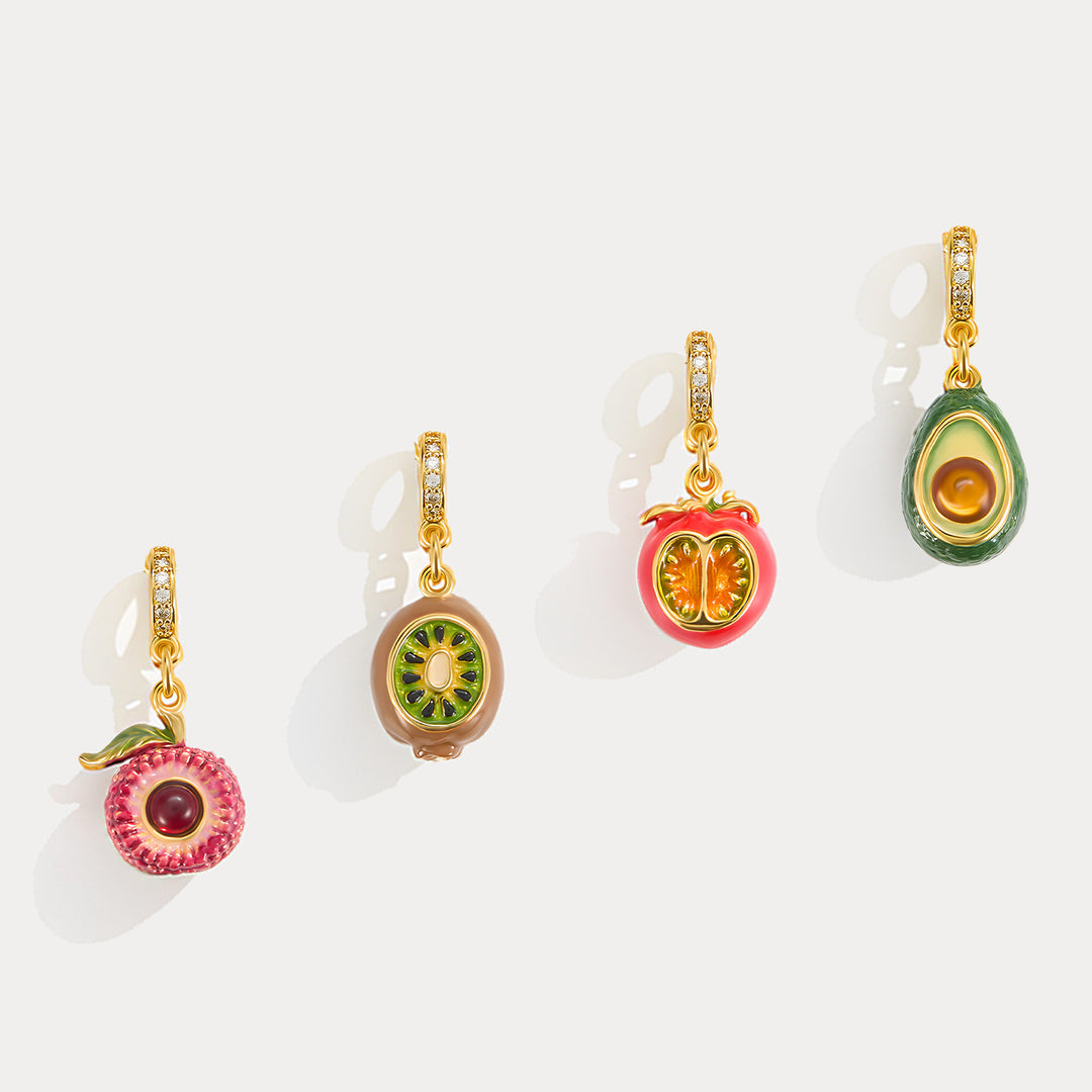 Selenichast Colorful Fruit Charms Summer Jewelry
