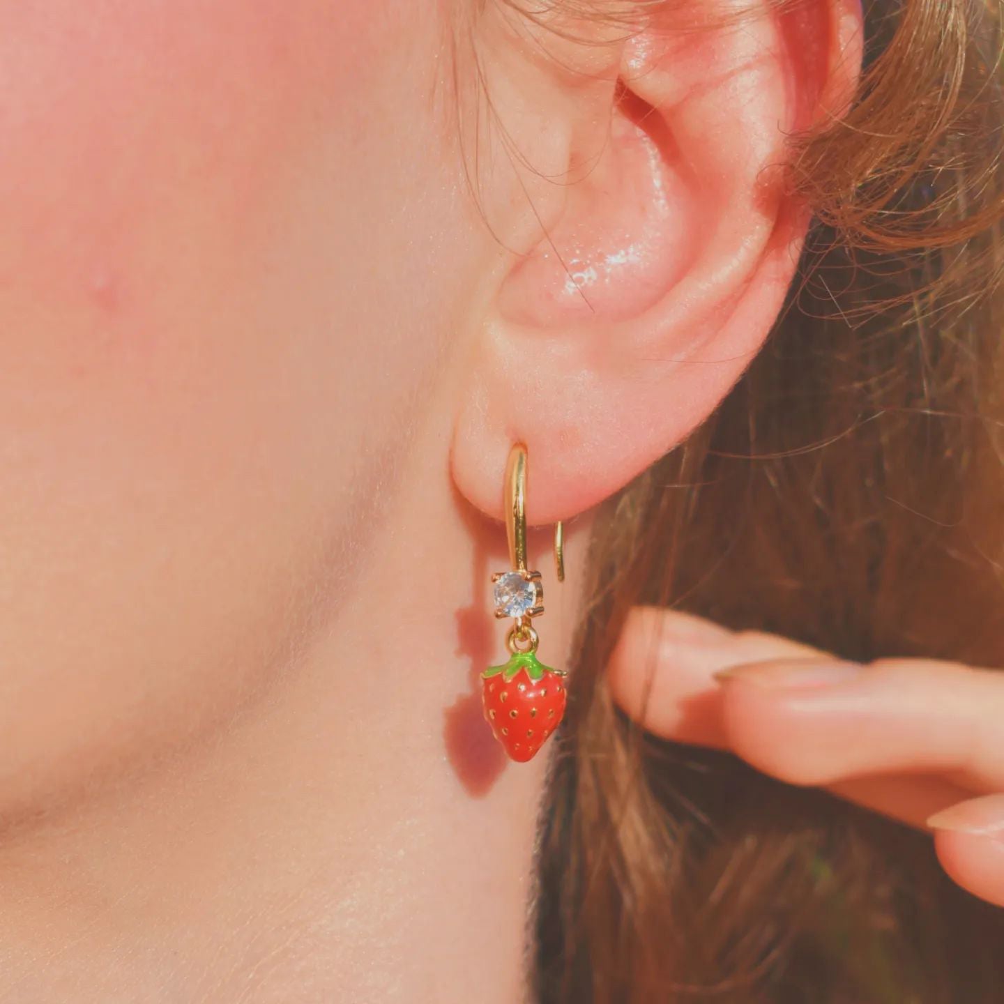 Selenichast Strawberry Earrings