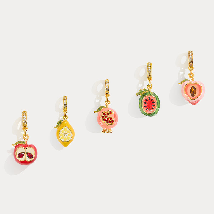 Selenichast Fruit Charm Enamel Jewelry
