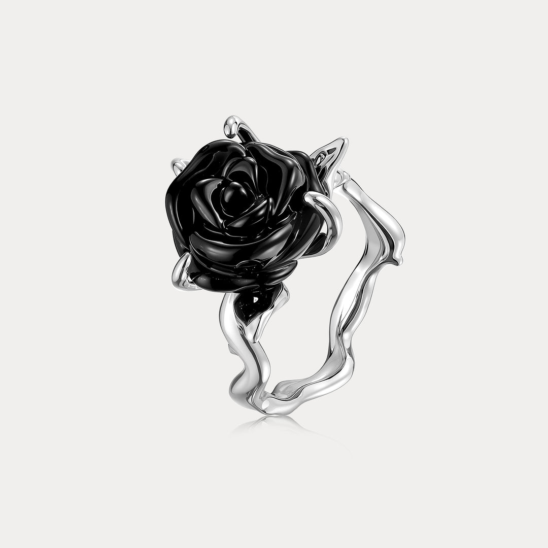 Selenichast Black Rose Ring
