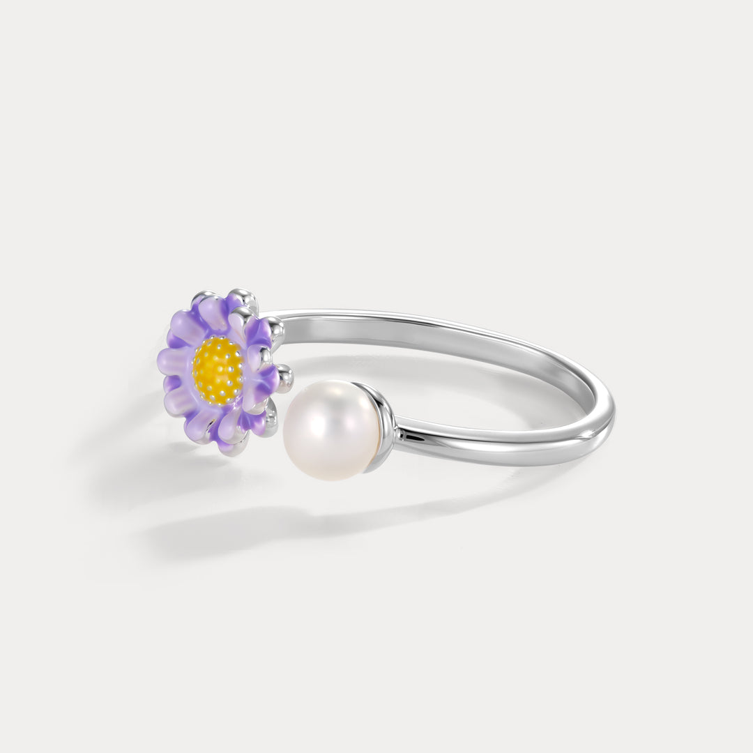 Purple Daisy Ring