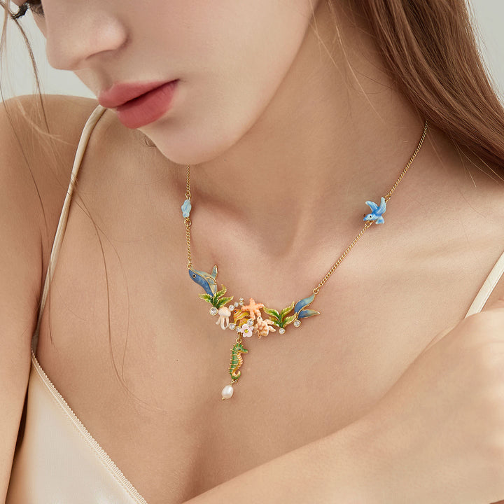 Selenichast Whale Necklace Animal Jewelry