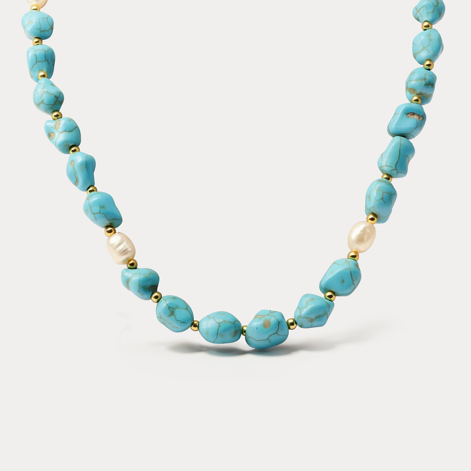 Selenichast Turquoise Beaded Necklace