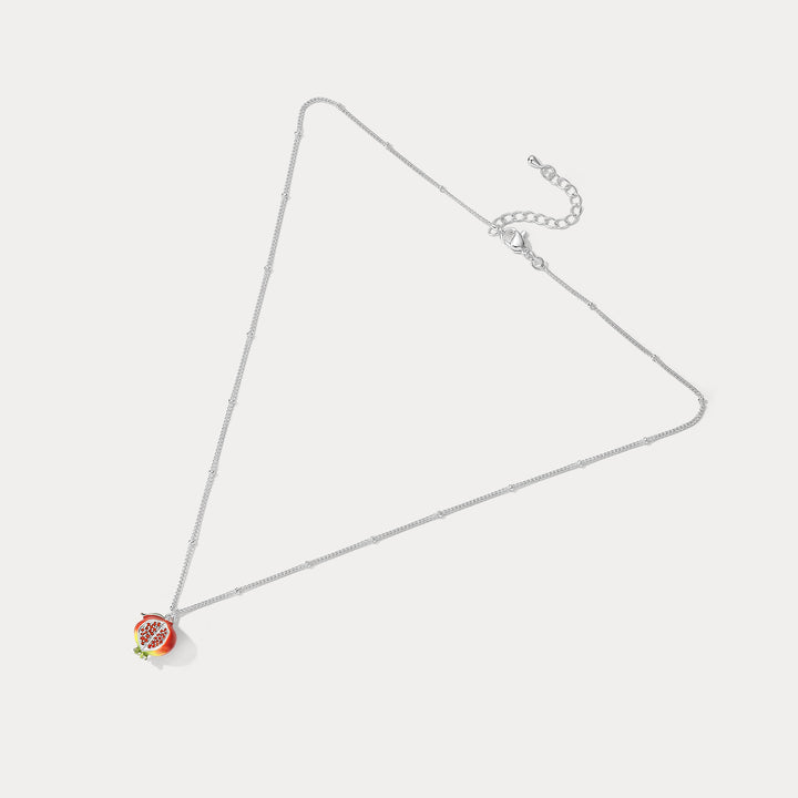 Silver Pomegranate Necklace