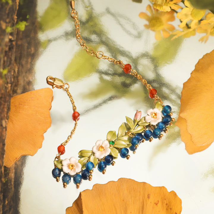 Blueberry Flower Bracelet