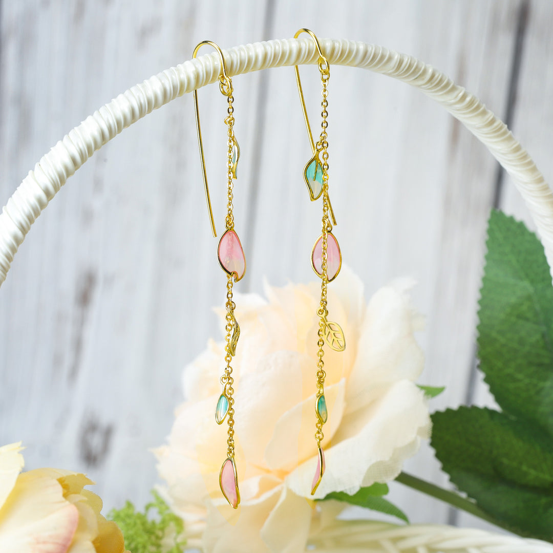 Sakura Flower Drop Earrings