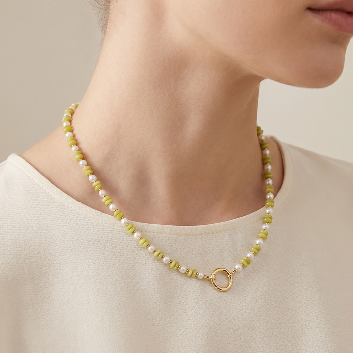Green Beaded Necklace