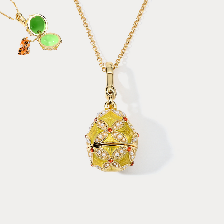Tiger Locket Necklace