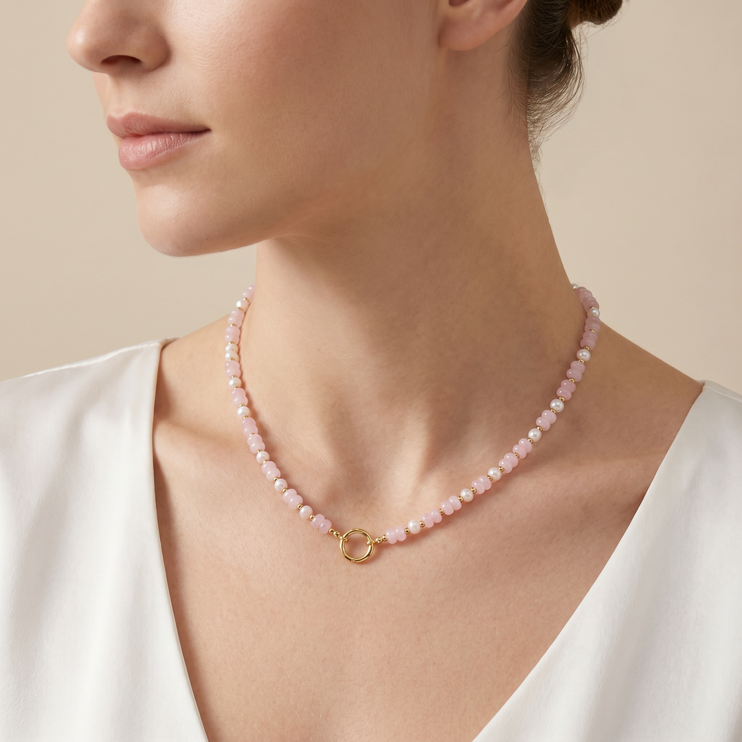 Flower Beaded Necklace