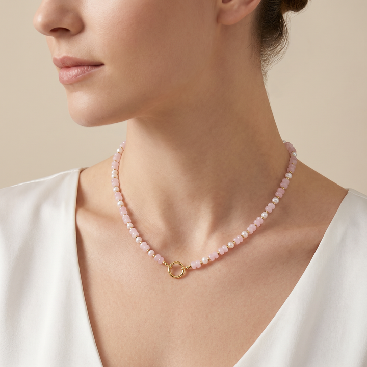 Flower Beaded Necklace