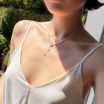Selenichast Silver Butterfly Necklace