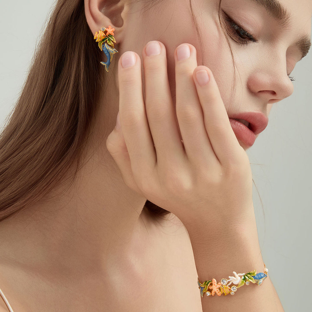Selenichast Whale Earrings Animal Jewelry