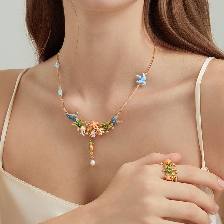Selenichast Whale Necklace Animal Jewelry