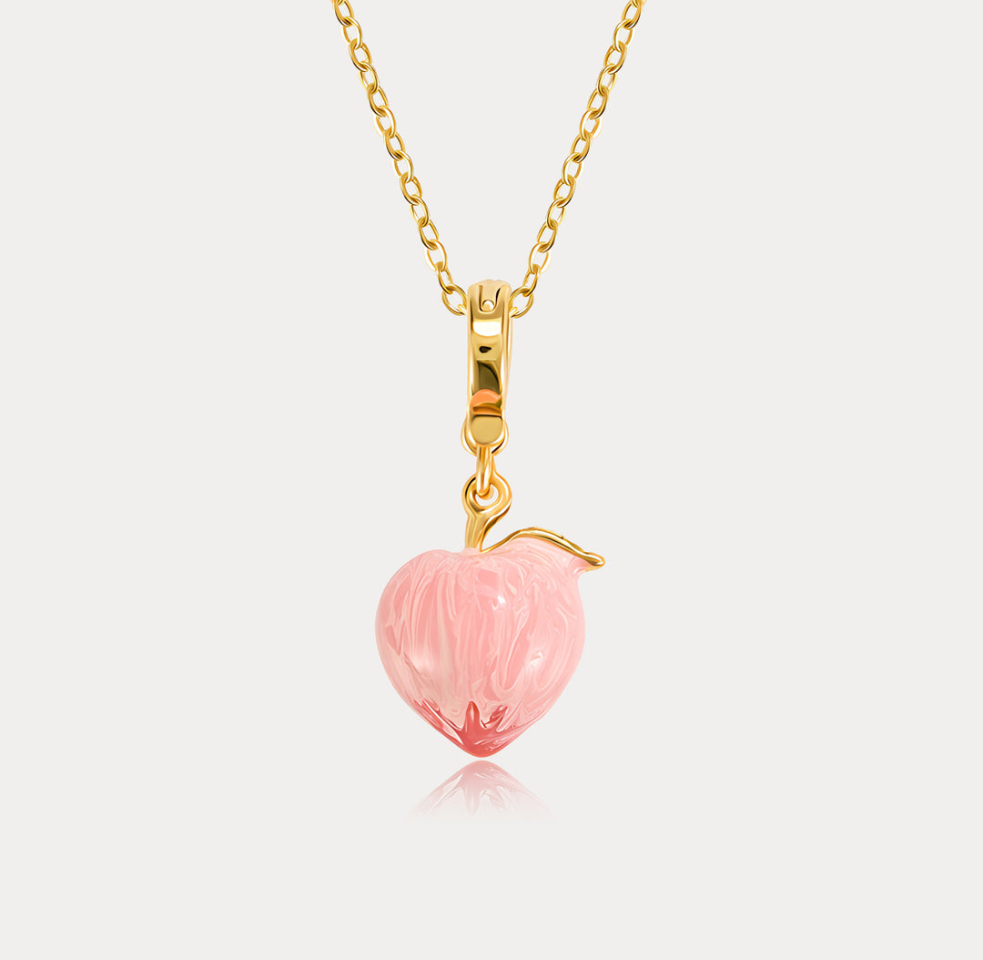 Selenichast Peach Pendant Necklace