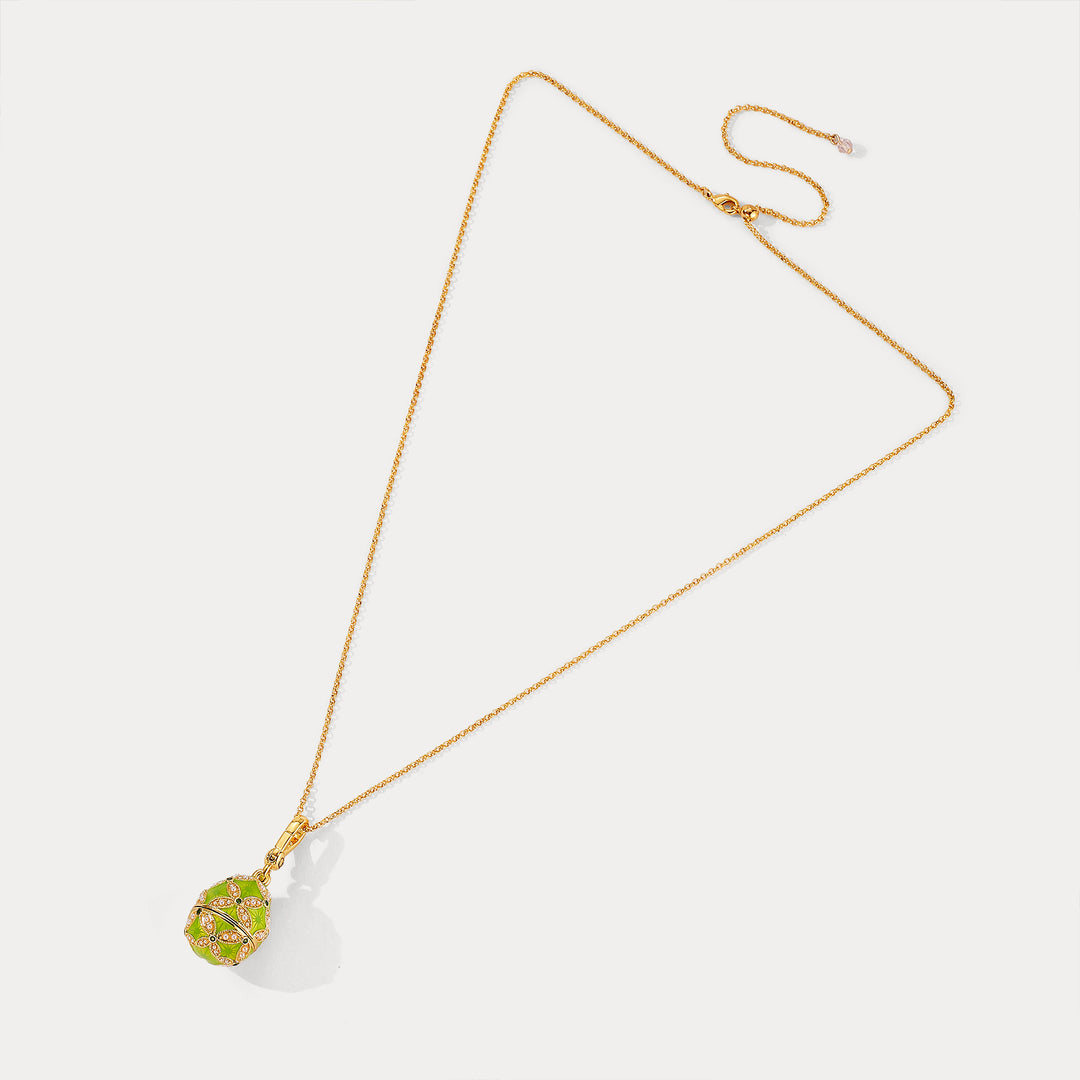 Selenichast Monkey Egg Locket Necklace