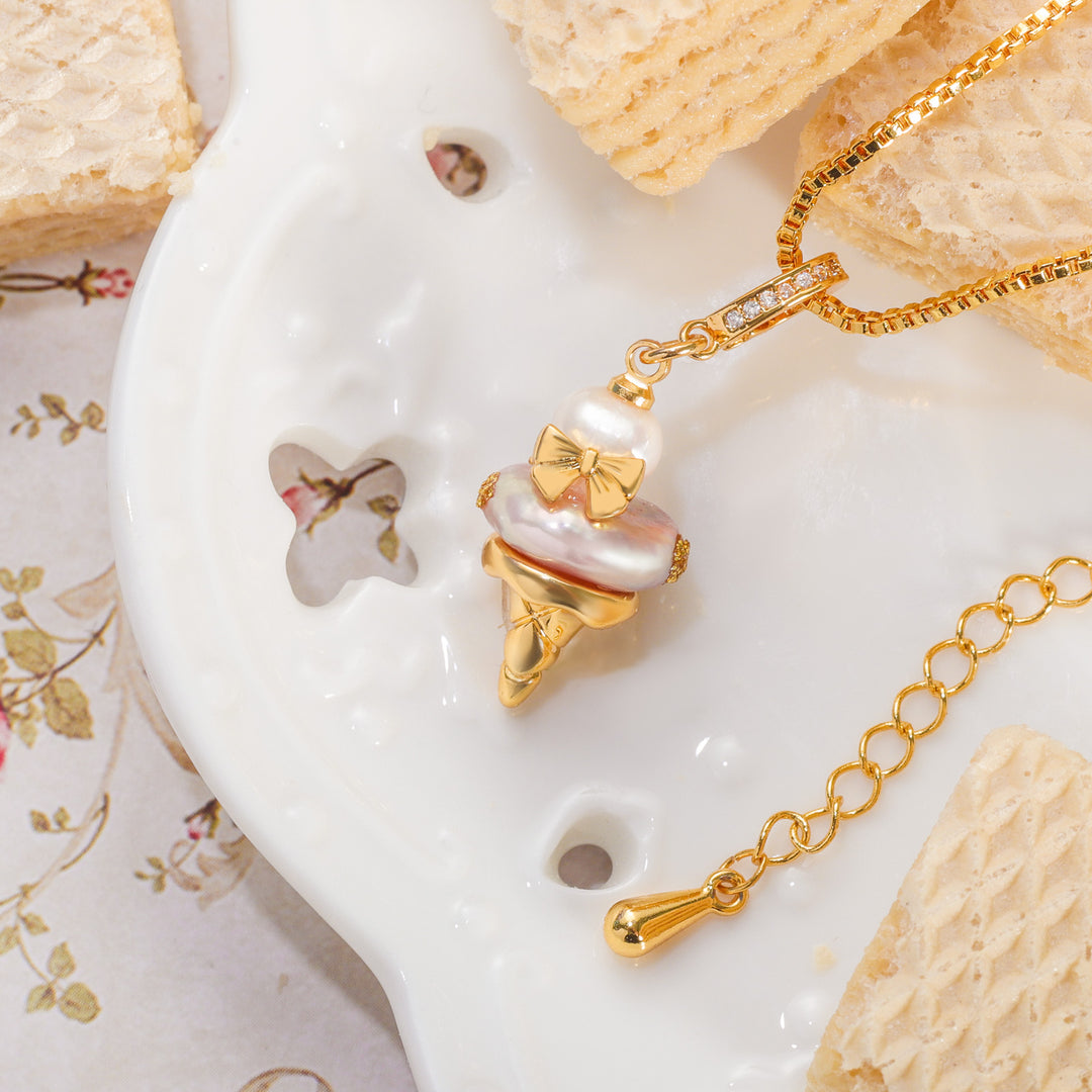 Ice Cream Pearl Necklace