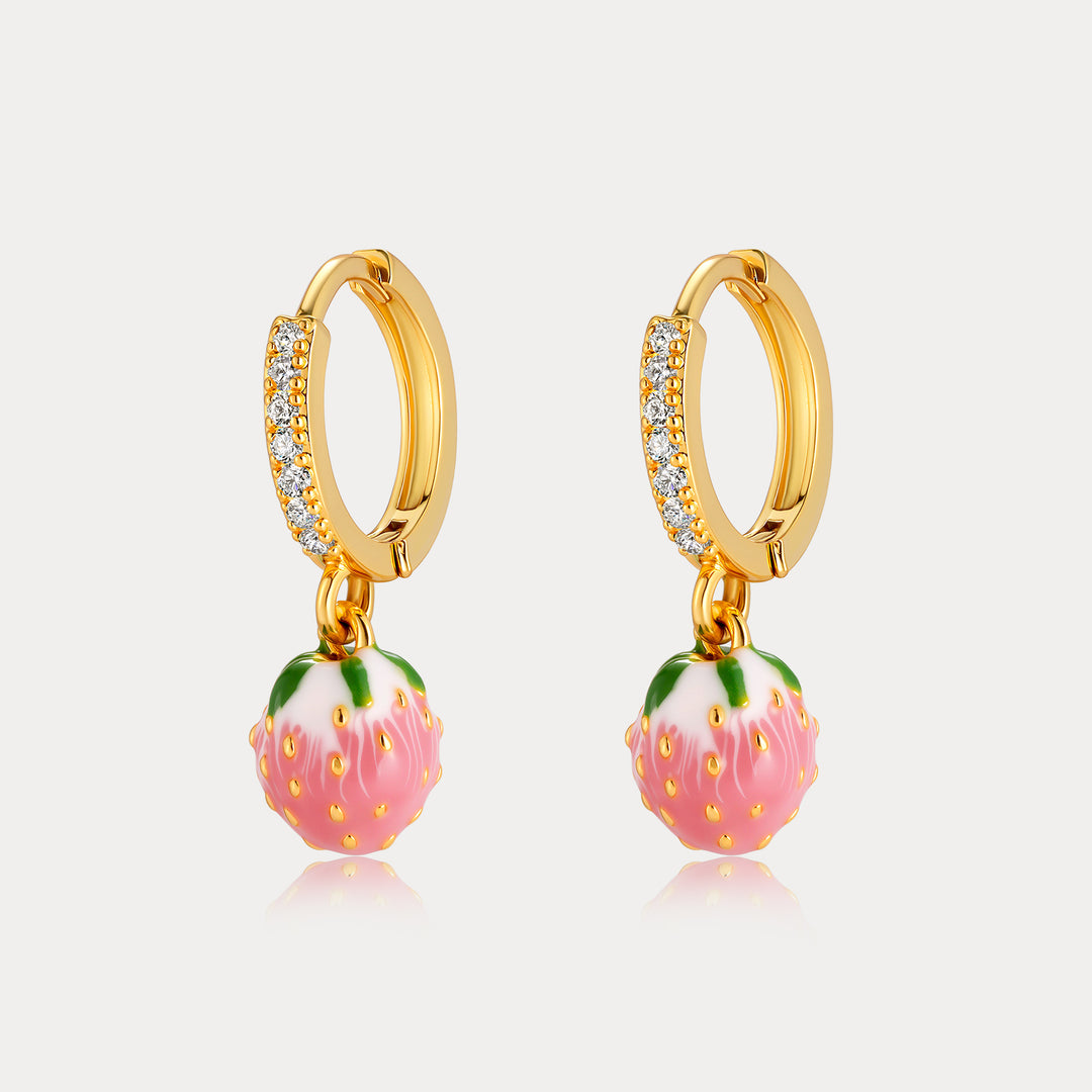 Selenichast Strawberry Drop Earrings