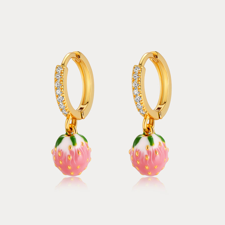 Selenichast Strawberry Drop Earrings