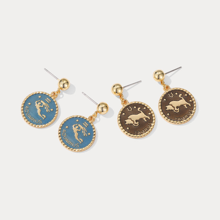 Constellation Gold Earrings Set