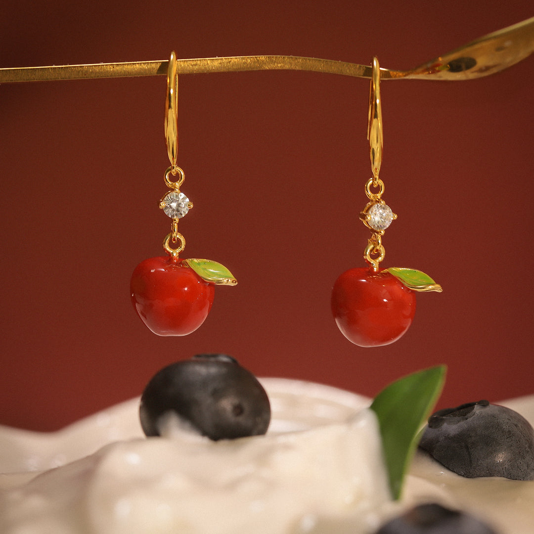 Boucles d'oreilles de pomme