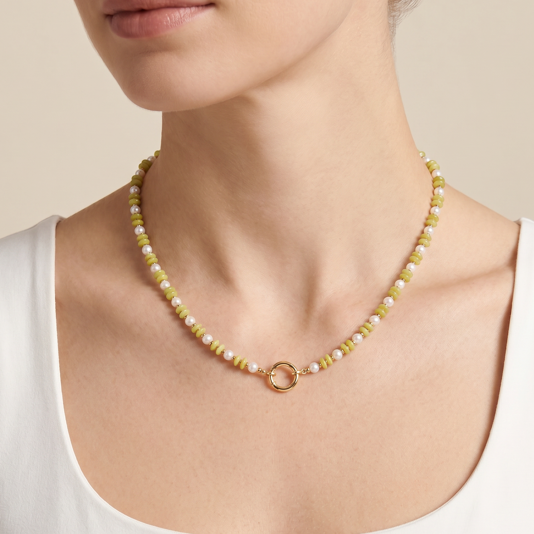 Green Beaded Necklace