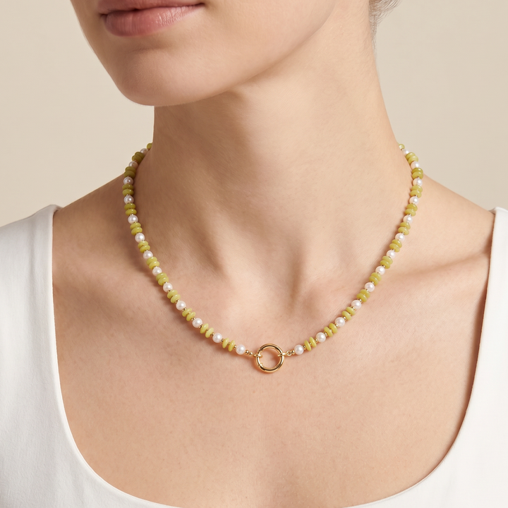 Green Beaded Necklace