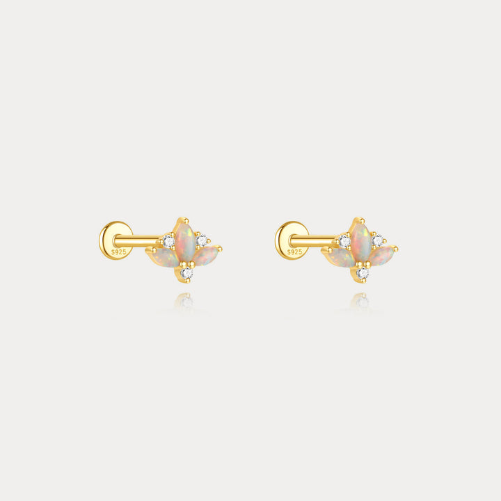 Flower Flat Back Earrings
