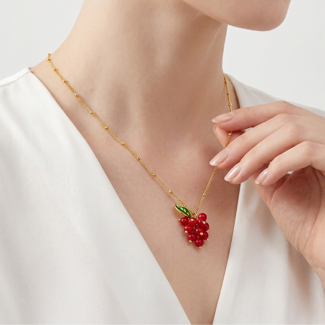 Selenichast Cranberry Necklace