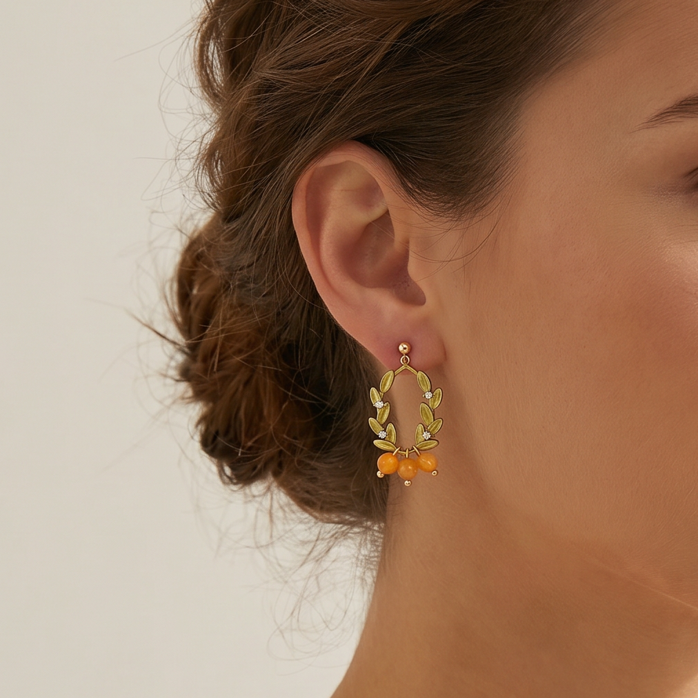 Berry Earrings Selenichast