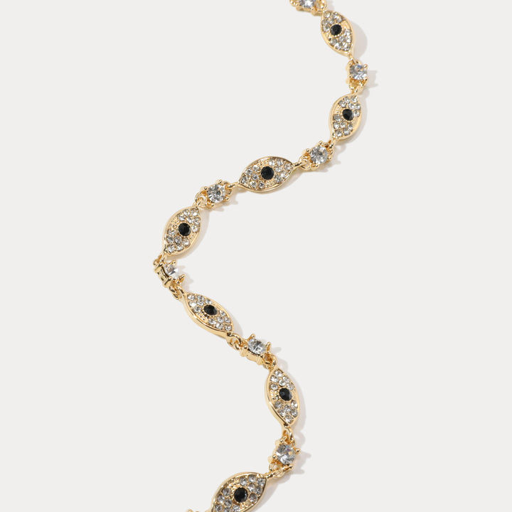 Diamond Evil Eye Bracelet