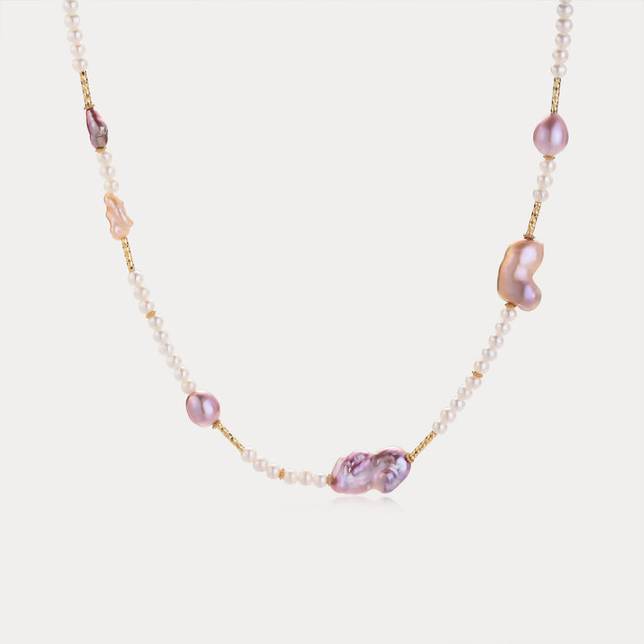 Selenichast Freshwater Baroque Pearl Necklace
