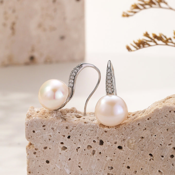 Silver Freshwater Pearl Earrings