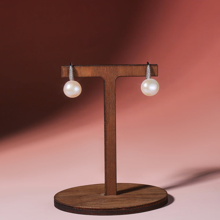 Silver Freshwater Pearl Earrings