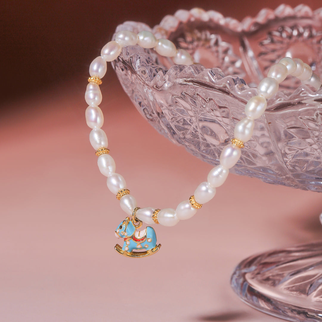 Pearl Rocking Horse Necklace