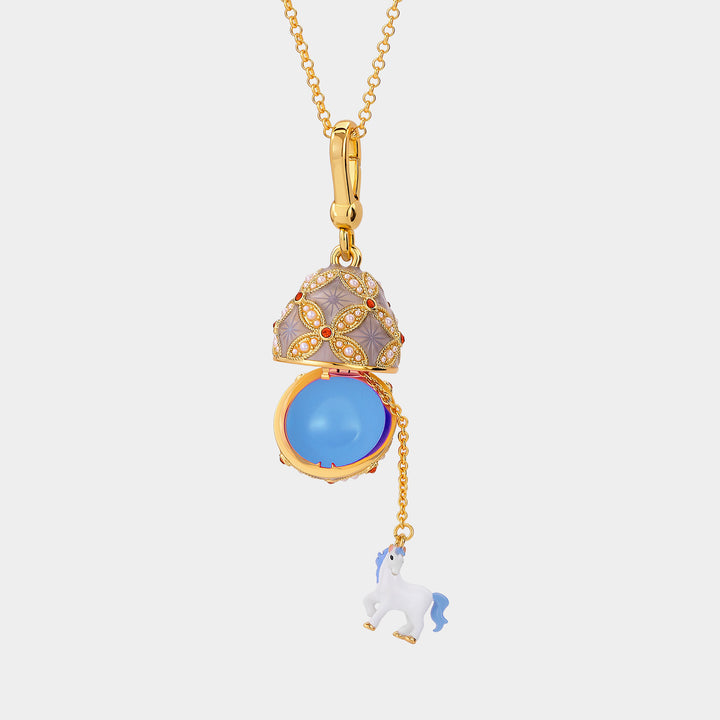Horse Egg Locket Necklace