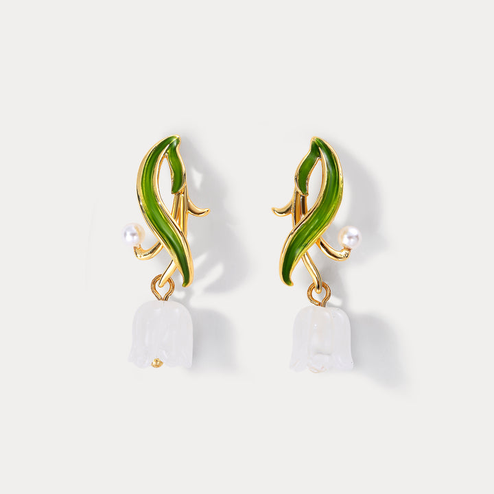 Selenichast Lily of The Valley Drop Earrings