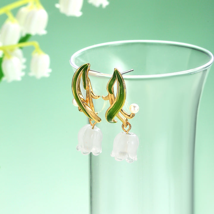 Lily of The Valley Drop Earrings For Women
