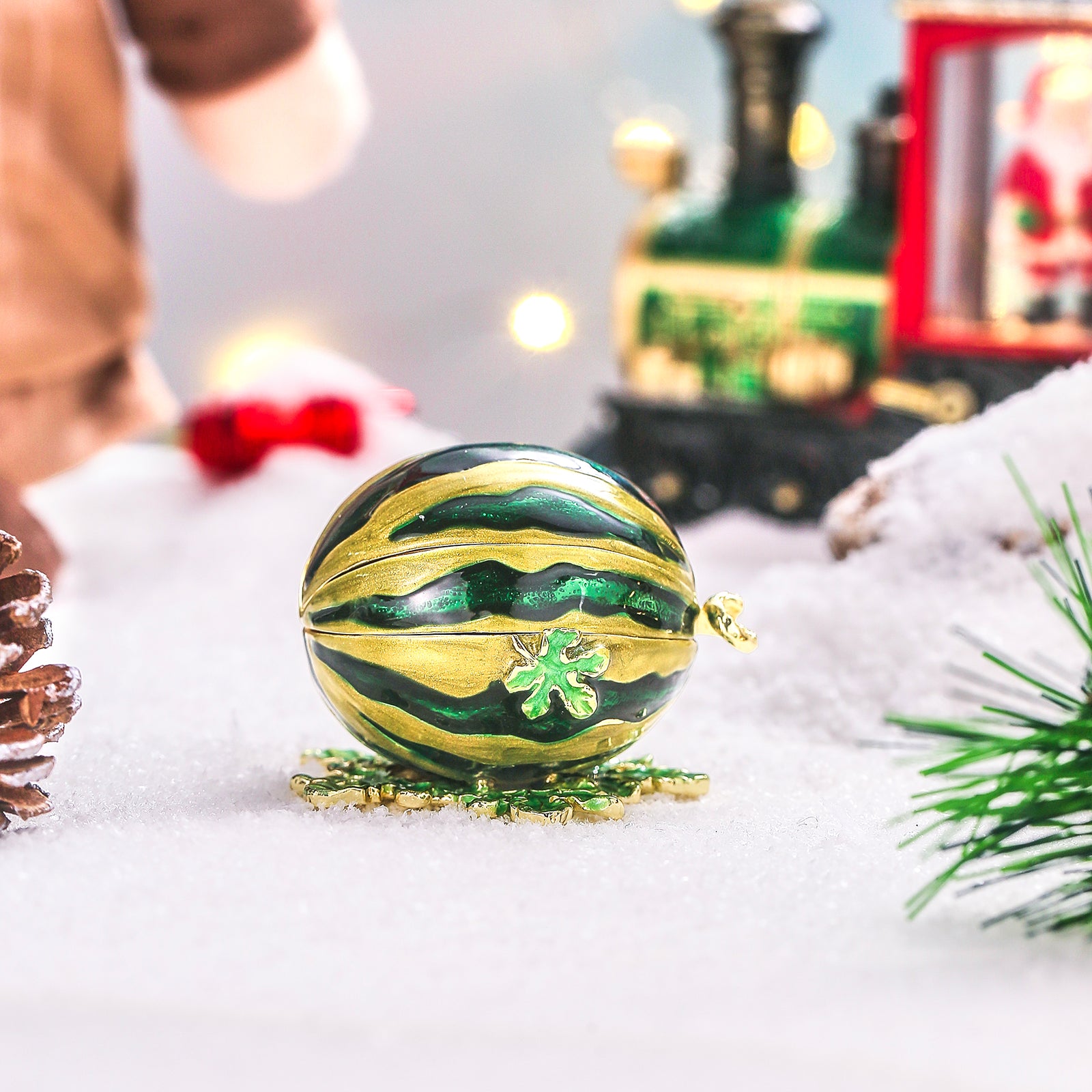 Christmas Watermelon Trinket Box Gift