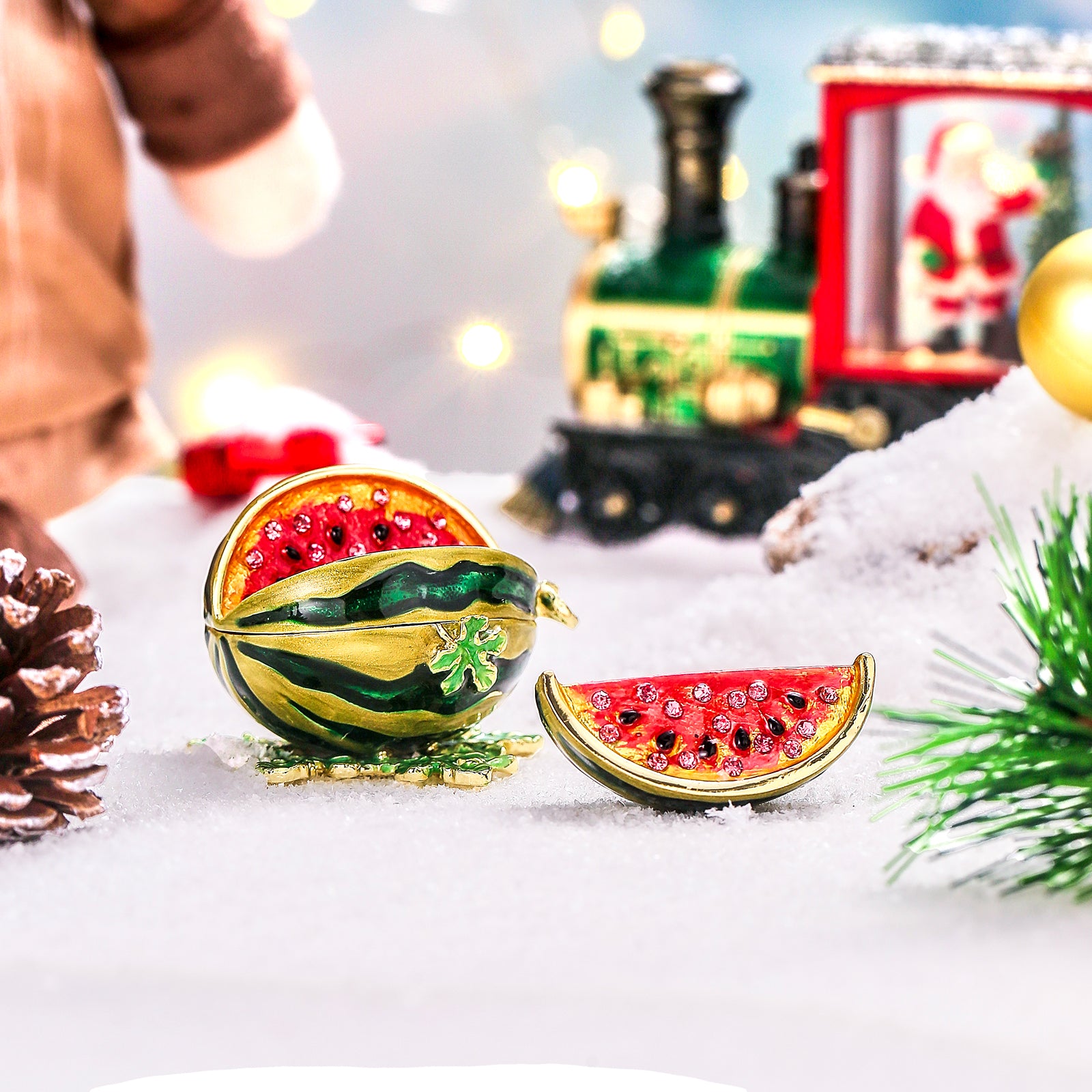 Christmas Watermelon Trinket Box