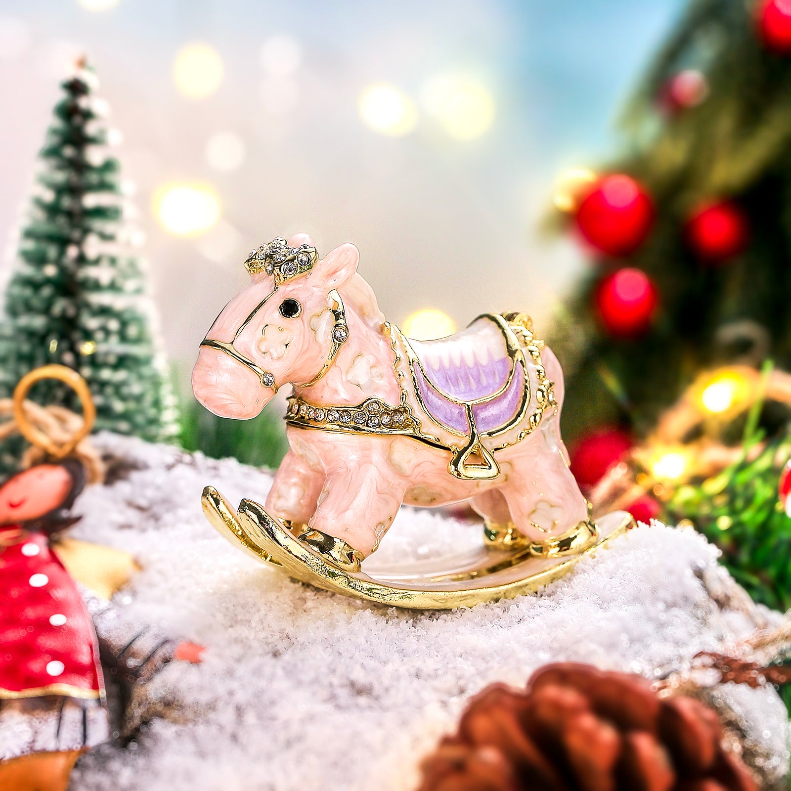 Rocking Horse Trinket Box Gift