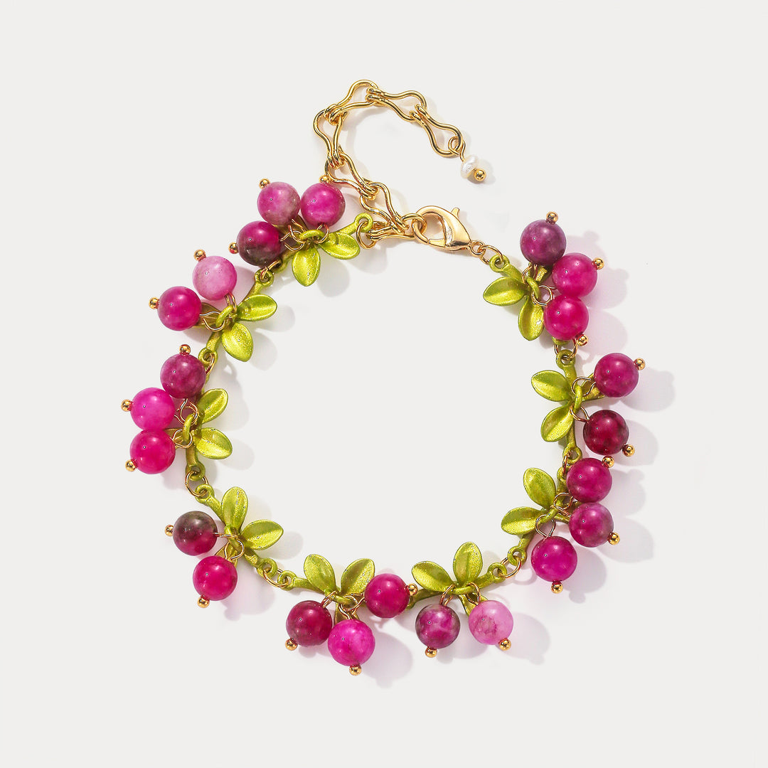 Selenichast Pink Berry Bracelet
