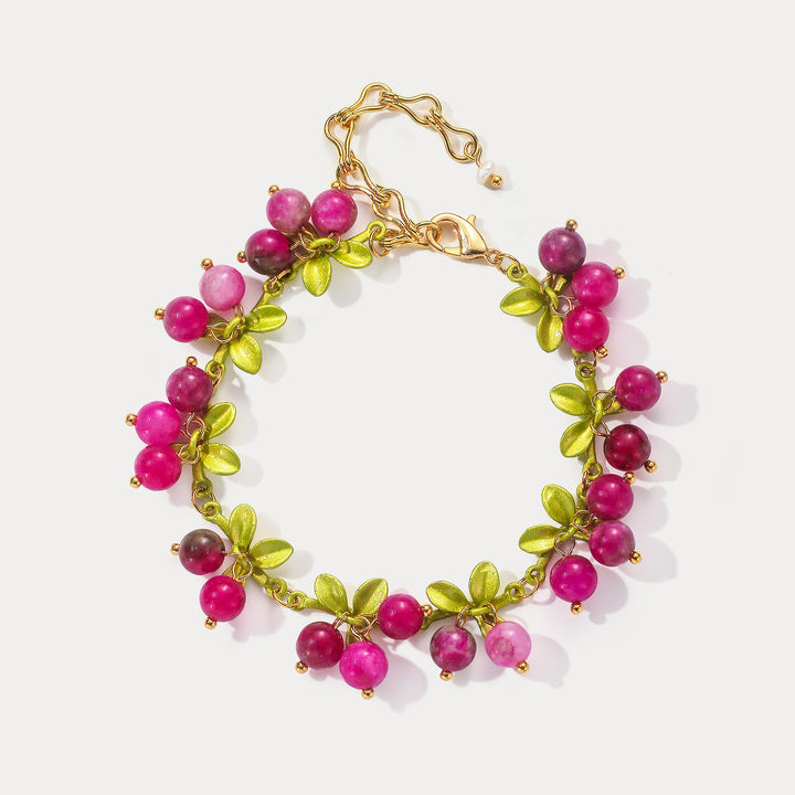 Selenichast Pink Berry Bracelet