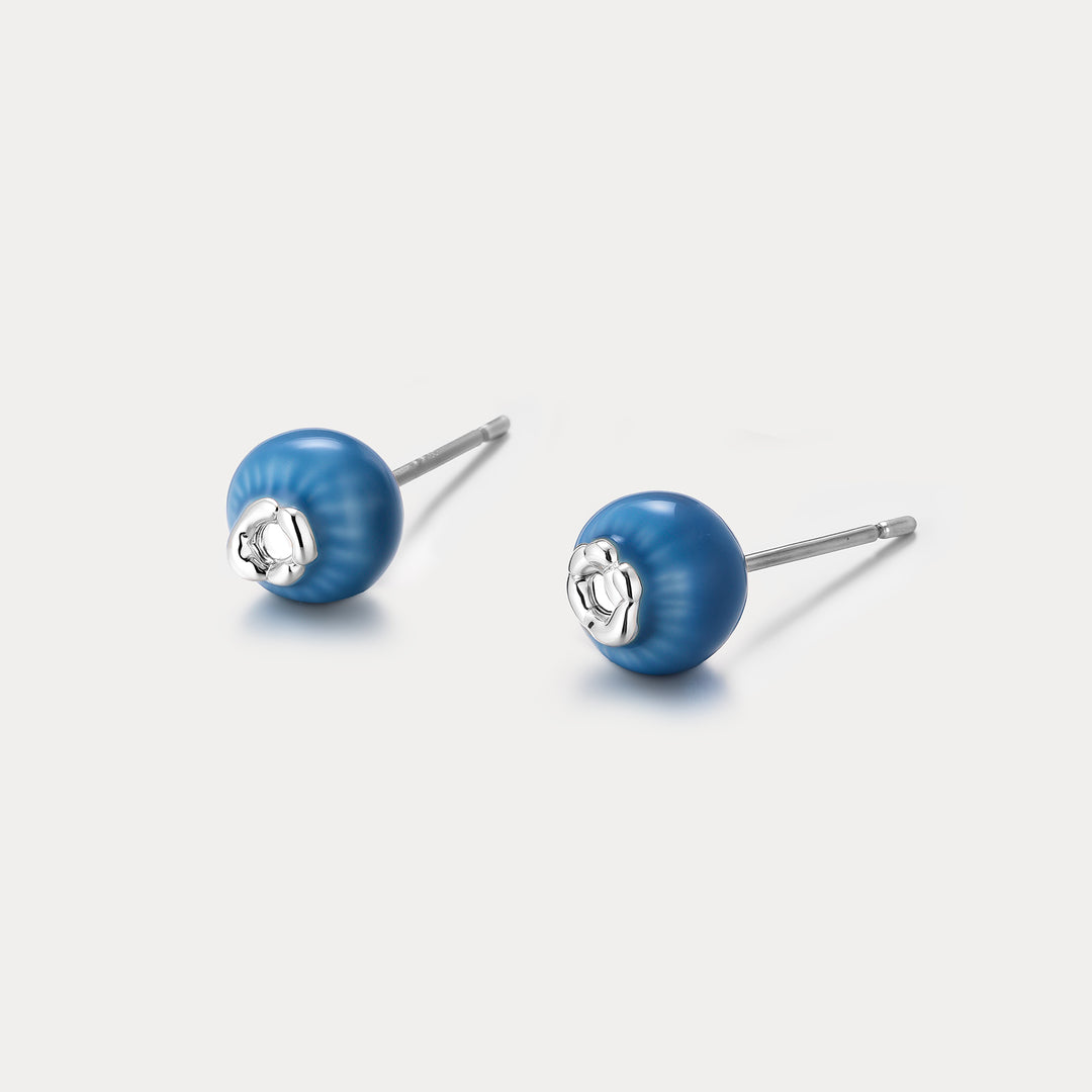 Blueberry Stud Earrings