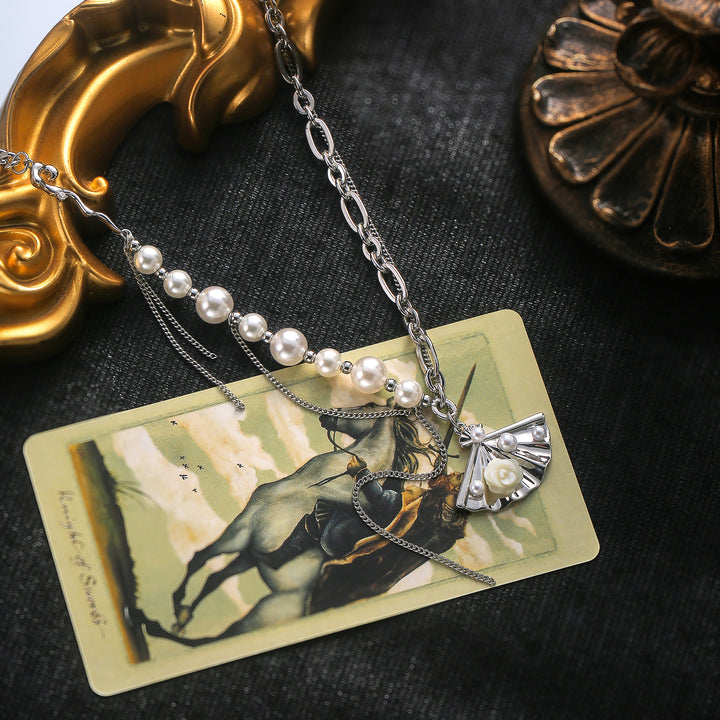 Folding Fan Necklace Gift For Her