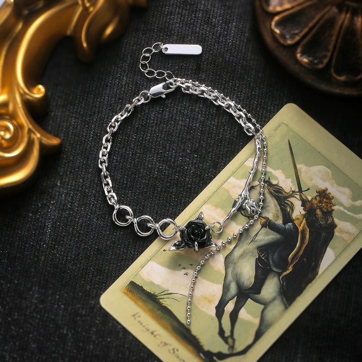 Black Rose Bracelet