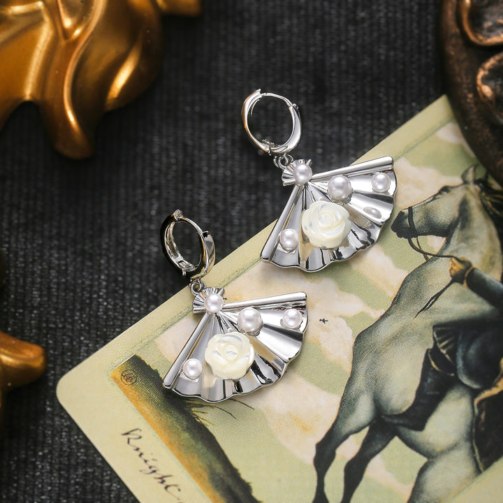 Folding Fan Earrings Gift