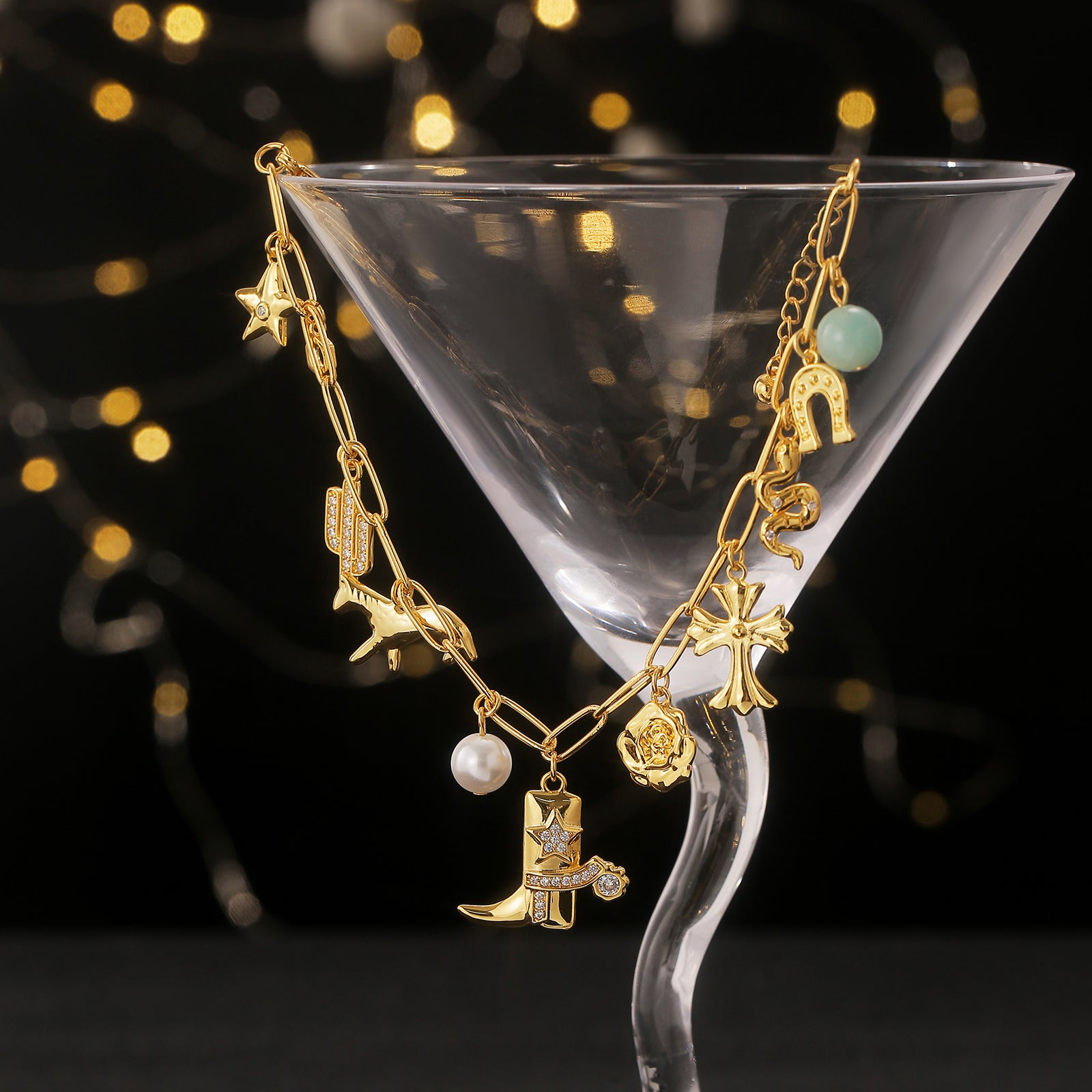 Vintage Lucky Charm Bracelet