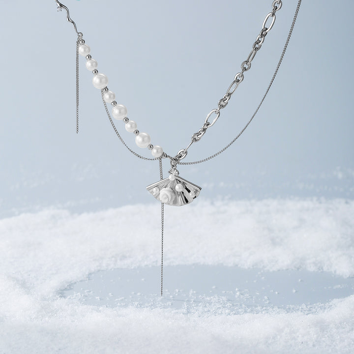 Folding Fan Necklace Gift For Women