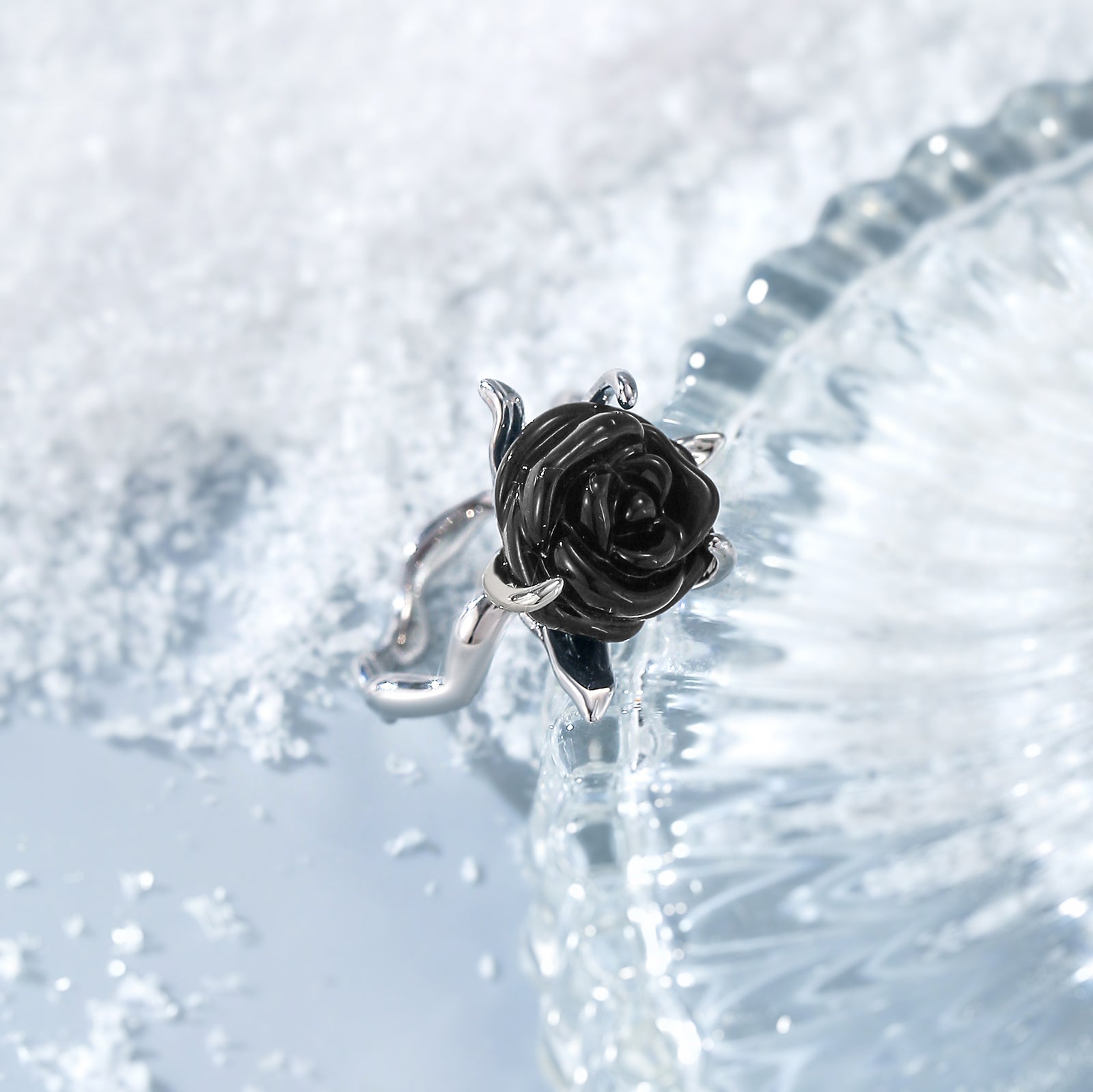 Black Rose Ring Gift 